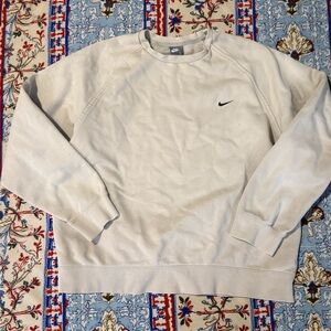 Y2K Tan Nike Hoodie 100% Cotton: Size Large